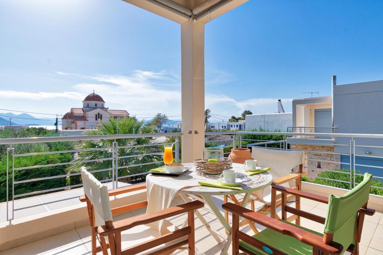 Elegant New Maisonette Near The Sea Aegina Экстерьер фото